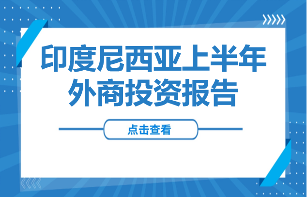 解读 | 印度尼西亚上半年外商投资报告